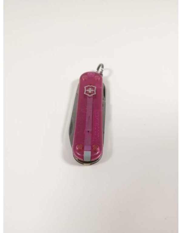 6 Fonksiyonlu İsviçre Devi Victorinox Marka Çakı Şeffaf Pembe