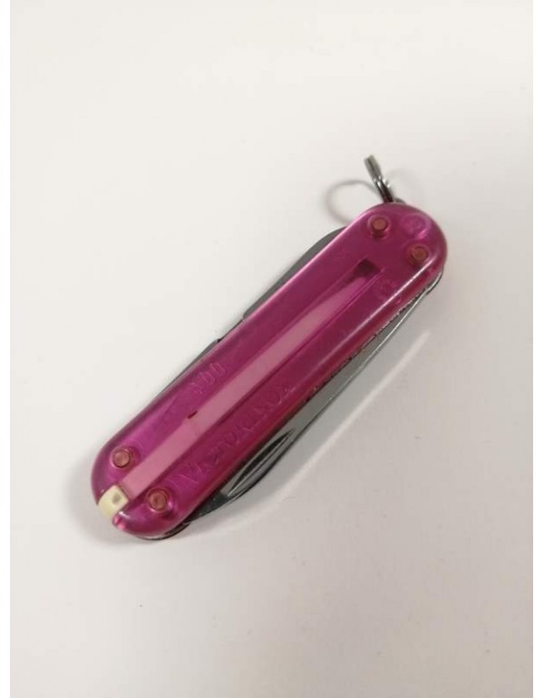 6 Fonksiyonlu İsviçre Devi Victorinox Marka Çakı Şeffaf Pembe