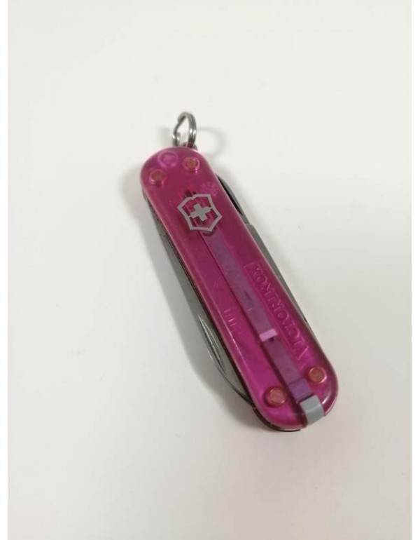 6 Fonksiyonlu İsviçre Devi Victorinox Marka Çakı Şeffaf Pembe