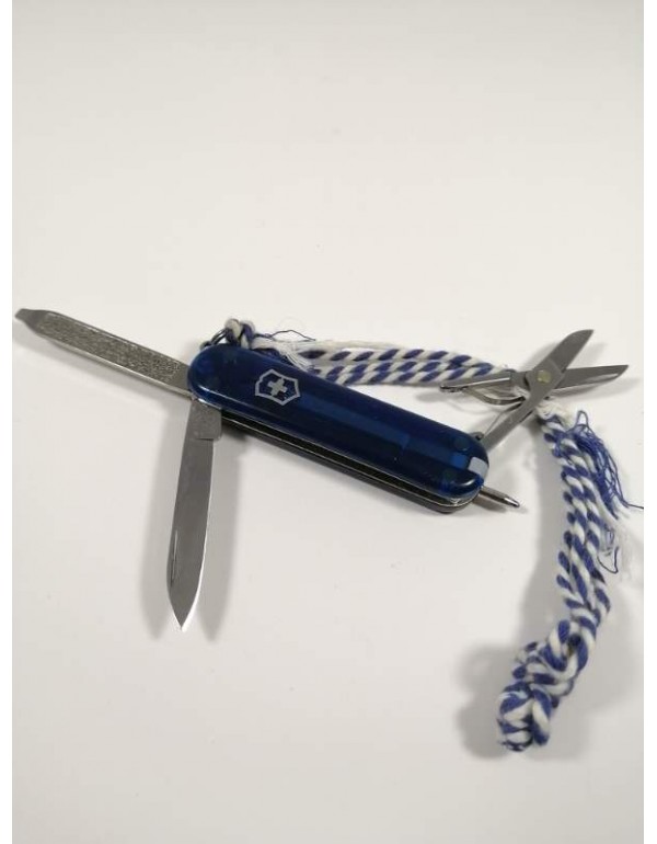 7 Fonksiyonlu İsviçre Devi Victorinox Marka Çakı Tükenmez Kalemi Mevcut Açık Lacıvert Küçük Boyun 1 Boy Büyüğü