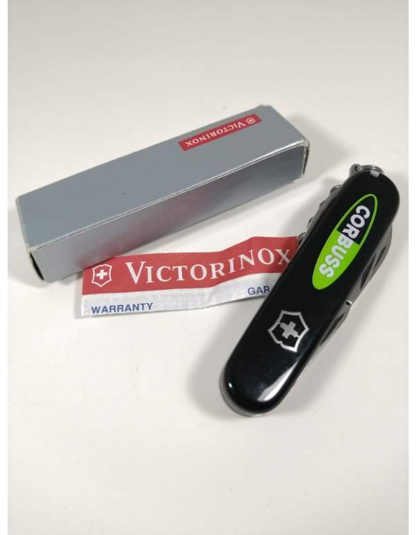8 Fonksiyonlu İsviçre Devi Victorinox Marka Çakı Siyah Renkli Kutu ve Evrak Mevcut