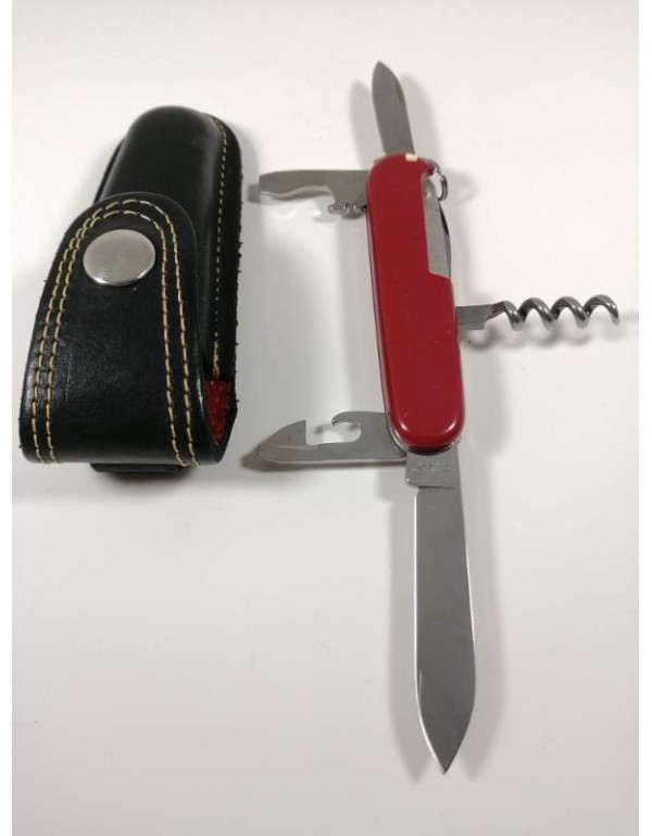 8 Fonksiyonlu İsviçre Devi Victorinox Marka Çakı Kırmızı Renkli Kendi Kılıfında
